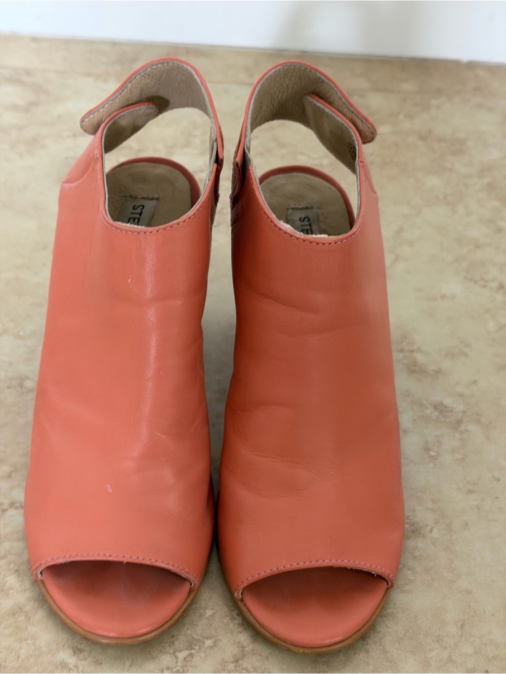 Steve Madden Coral Open-Toe Leather Slingback Mules